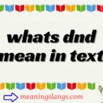 whats dnd mean in text