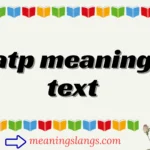 atp meaning text