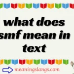 what does smf mean in text