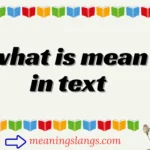 what is mean in text