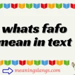 whats fafo mean in text